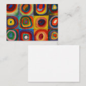 Color Study, 1913 by Wassily Kandinsky Notitiekaartje (Voorkant / Achterkant)