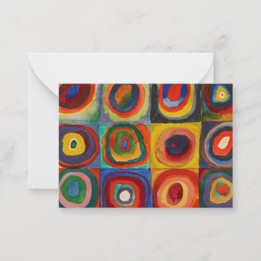 Color Study, 1913 by Wassily Kandinsky Notitiekaartje (Voorkant)