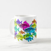 Color Swirl Fish Koffiemok (Voorkant links)
