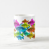 Color Swirl Fish Koffiemok (Center)