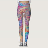 Color Swirls  Leggings (Voorkant)
