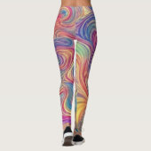 Color Swirls  Leggings (Achterkant)