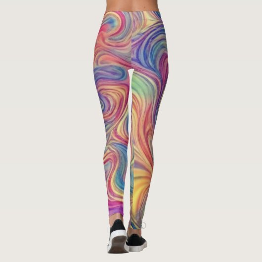 Color Swirls  Leggings (Achterkant)