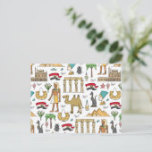 Color Symbols of Egypt Pattern Briefkaart (Staand voorkant)