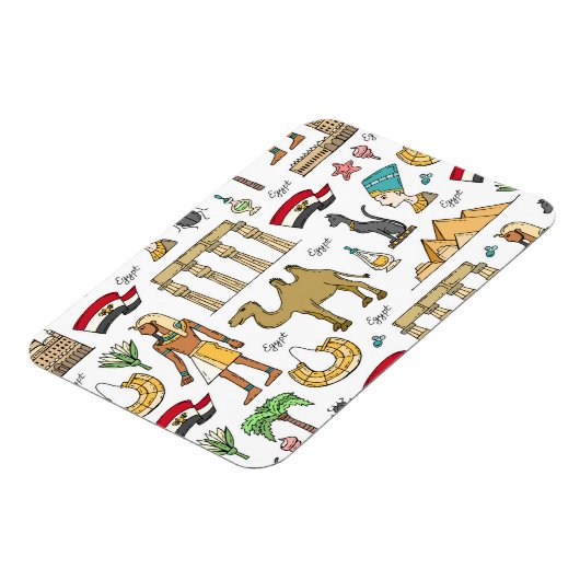 Color Symbols of Egypt Pattern Magneet (Linkerzijde)