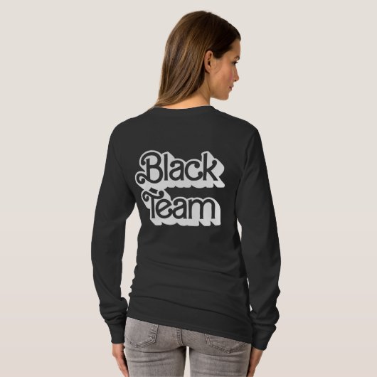 Color War Black Team Shirt (Achterkant volledig)