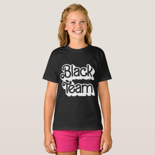Color War Black Team Shirt (Voorkant volledig)
