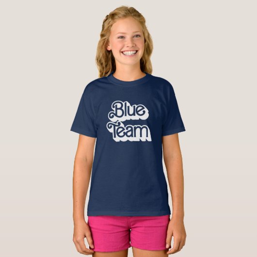 Color War Blue Team Shirt (Voorkant volledig)