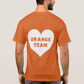 Color War Oranje Team Shirt (Achterkant)