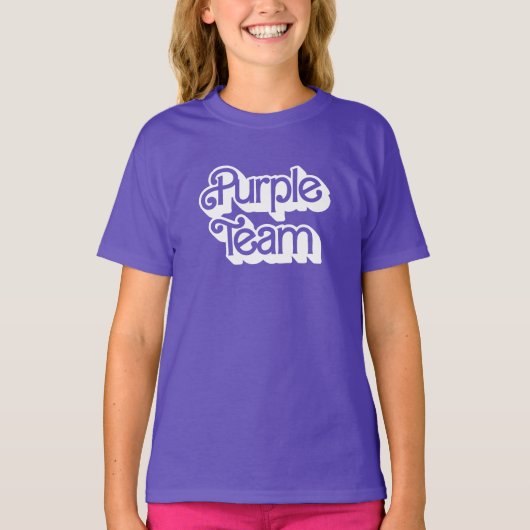 Color War Paarse Team Shirt (Voorkant)