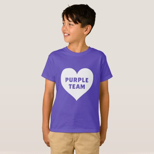 Color War Paarse Team Shirt (Voorkant volledig)