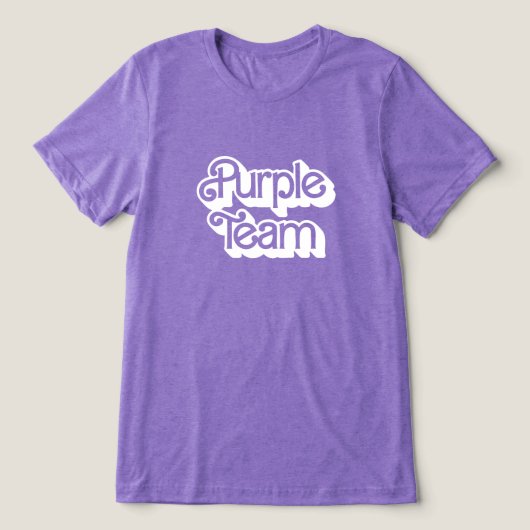 Color War Paarse Team Shirt (Design voorkant)