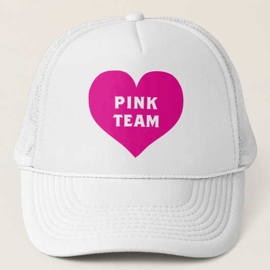 Color War Pink Team Shirt Trucker Pet (Voorkant)