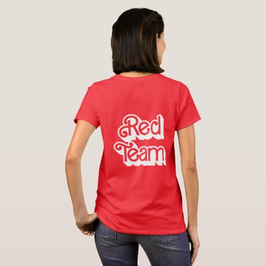 Color War Red Team Shirt (Achterkant volledig)