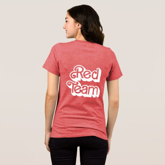 Color War Red Team Shirt (Achterkant volledig)
