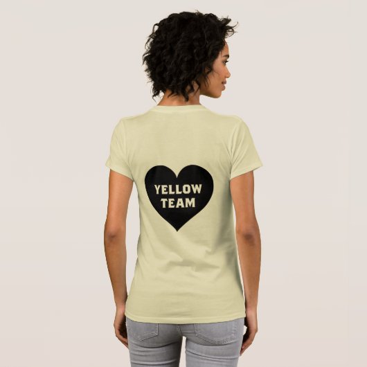 Color War Yellow Team Shirt (Achterkant volledig)