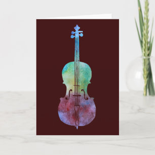 Color Washed Cello Kaart
