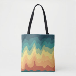 Color Wave Horizon Tote Bag