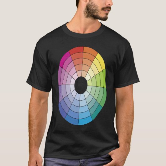 Color Wheel Artistic Artist Cute Fun Beautiful T-shirt (Voorkant)