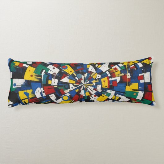 Color Wheel of Expressions Lichaamskussen (Achterkant)