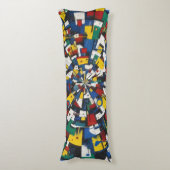 Color Wheel of Expressions Lichaamskussen (Voorkant Verticaal)