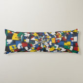 Color Wheel of Expressions Lichaamskussen (Voorkant)