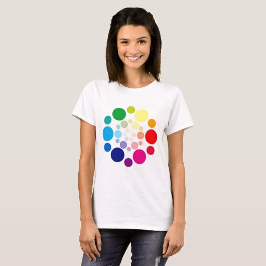 Color Wheel T Shirt (Voorkant volledig)