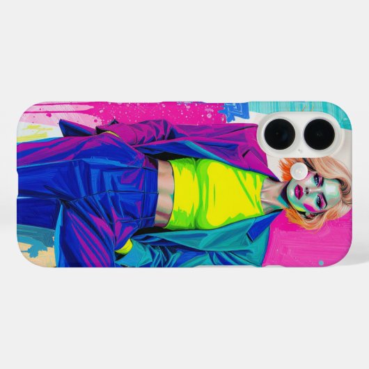 Color Whisper – iPhone 16 Case (Achterkant (horizontaal))