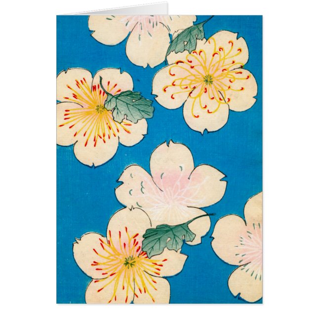 Color Woodblock Print of Dogwood Blossom (Voorkant)