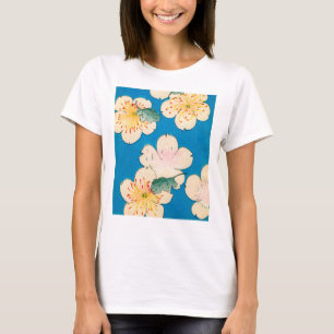 Color Woodblock Print of Dogwood Blossom T-shirt