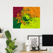 Color Yin Yang Poster (Thuiskantoor)