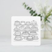 Color Your Own Happy Birthday Card (Staand voorkant)