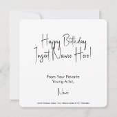Color Your Own Happy Birthday Card (Achterkant)
