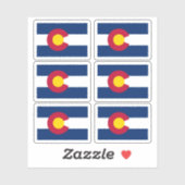 Coloradaanse vlag, Amerikaanse staatsvlag Sticker (Vel)