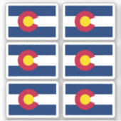 Coloradaanse vlag, Amerikaanse staatsvlag Sticker (Voorkant)