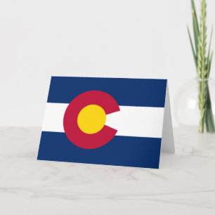 Coloradaanse vlag, vlag van Colorado Kaart