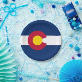 Coloradaanse vlag, vlag van Colorado Papieren Bordje