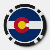 Coloradaanse vlag, Vlag van Colorado Poker Chips (Achterkant)