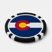 Coloradan Flag, Flag of Colorado Poker Chips (Enkel)