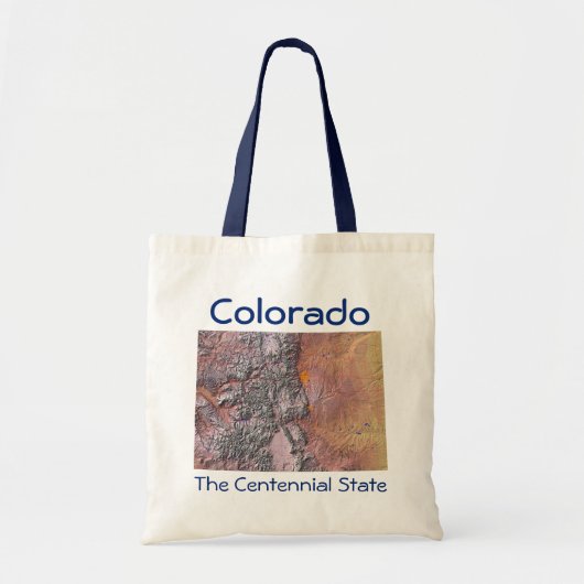 Coloradan Map Bag Tote Bag (Voorkant)