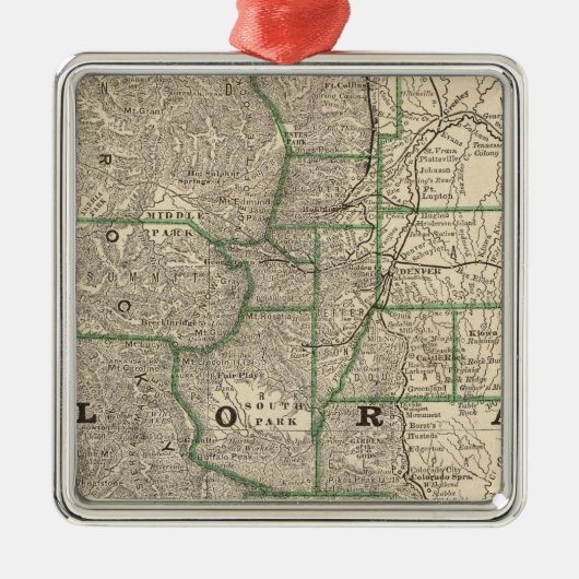 Colorado 12 metalen ornament (Voorkant)