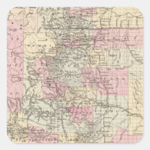 Colorado 14 vierkante sticker