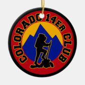 Colorado 14er Club Keramisch Ornament (Voorkant)
