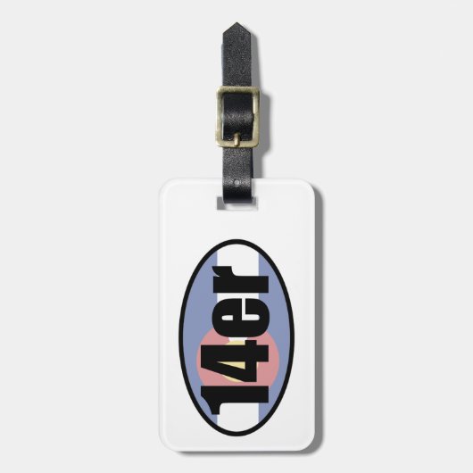 Colorado 14ers bagagelabel (Voorkant verticaal)