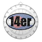Colorado 14ers dartbord (Voorkant)