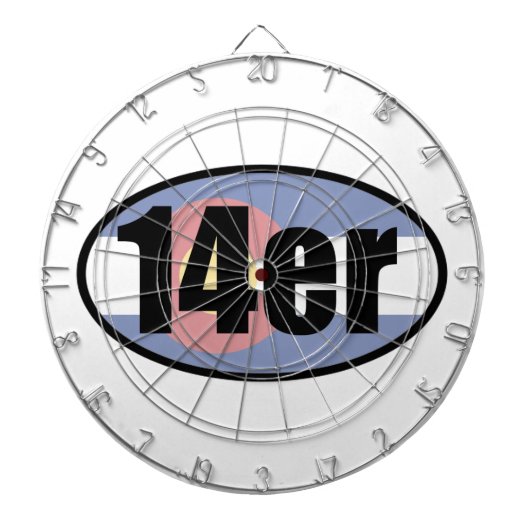 Colorado 14ers dartbord (Voorkant)