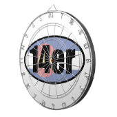 Colorado 14ers dartbord (Voorkant Rechts)