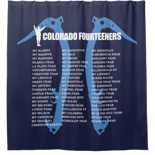 Colorado 14ers douchegordijn (Voorkant)