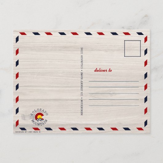 Colorado 14ers Fourteeners Bergbeklimmen Briefkaart (Achterkant)