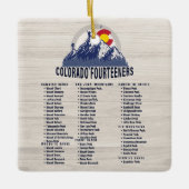Colorado 14ers Fourteeners Bergbeklimmen Keramisch Ornament (Voorkant)